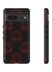 Coque de téléphone — Motif logo M&K à timbre rouge