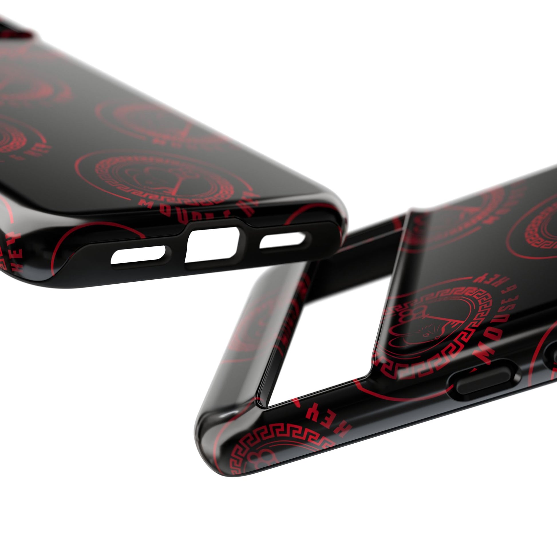 Coque de téléphone — Motif logo M&K à timbre rouge