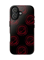 Coque de téléphone — Motif logo M&K à timbre rouge