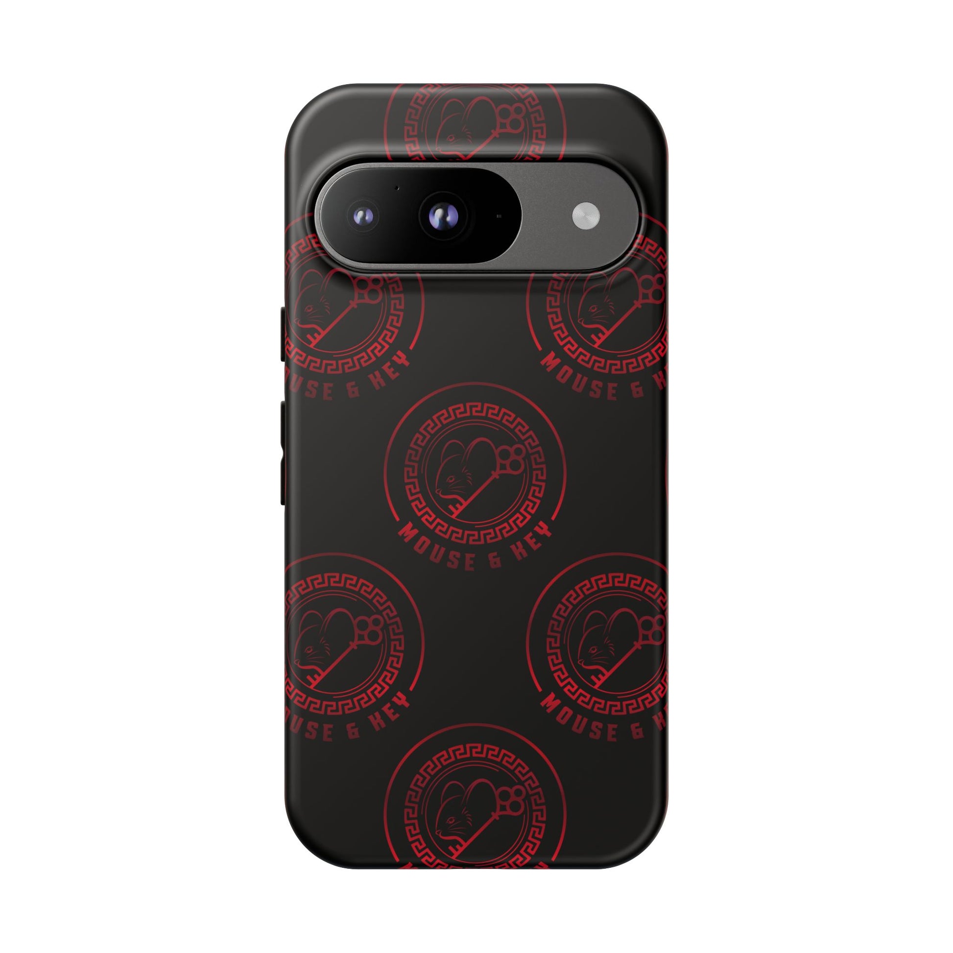 Coque de téléphone — Motif logo M&K à timbre rouge