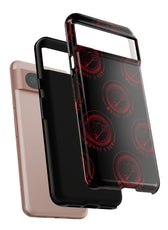 Coque de téléphone — Motif logo M&K à timbre rouge