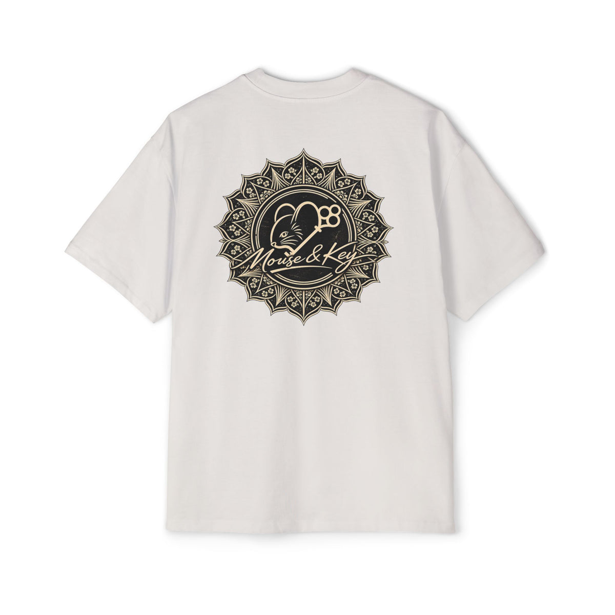 T-shirt oversize Mandala souris et clé
