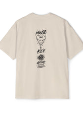 Smiley Mouse & Key - Oversized Tee