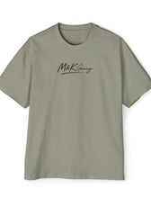 Eucalyptus oversized Mouse & Key gaming t-shirt with minimalist white M&K signature logo design