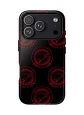 Coque de téléphone — Motif logo M&K à timbre rouge