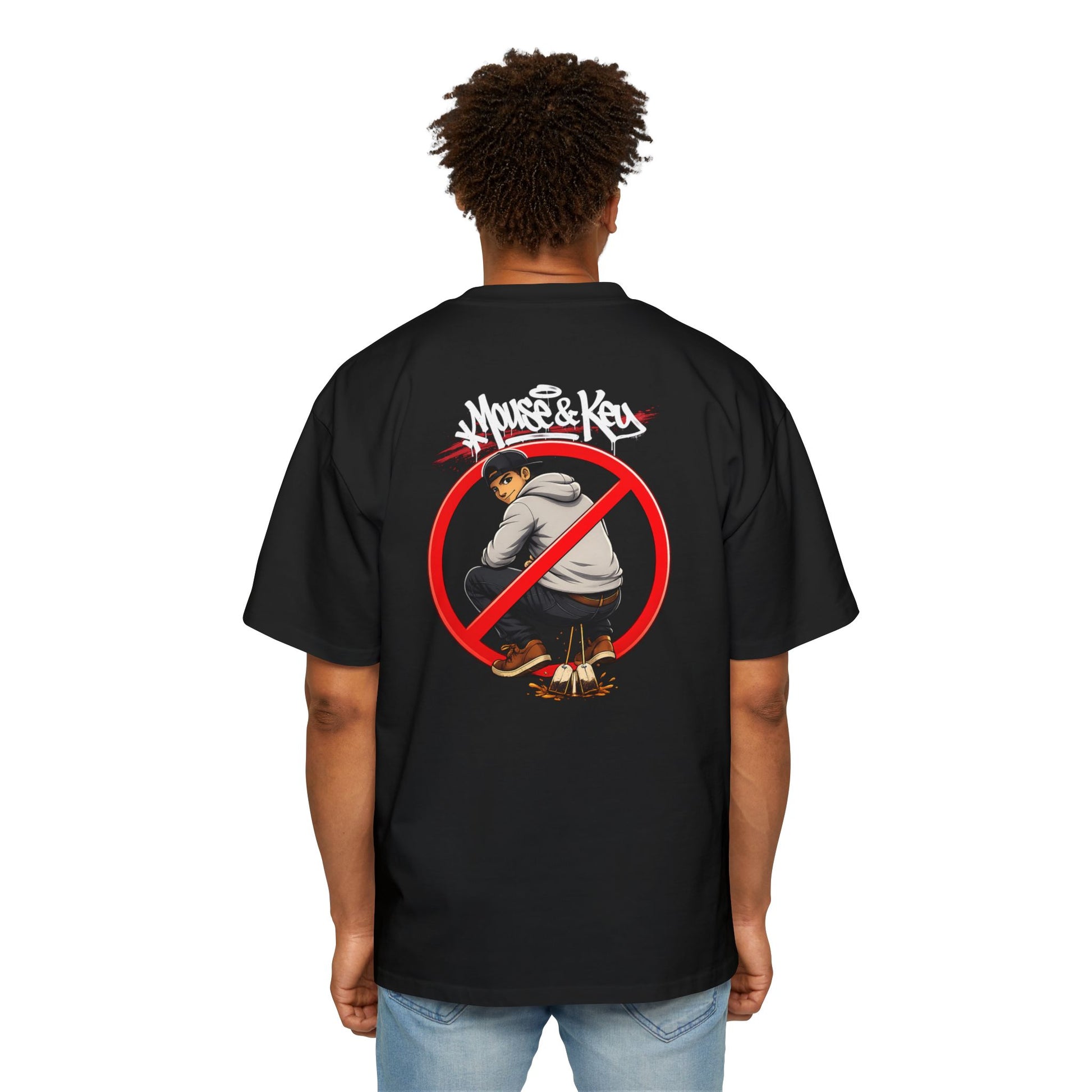 Mouse & Key No Tea Baggin' - Oversized Tee