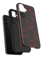 Coque de téléphone — Motif logo M&K à timbre rouge