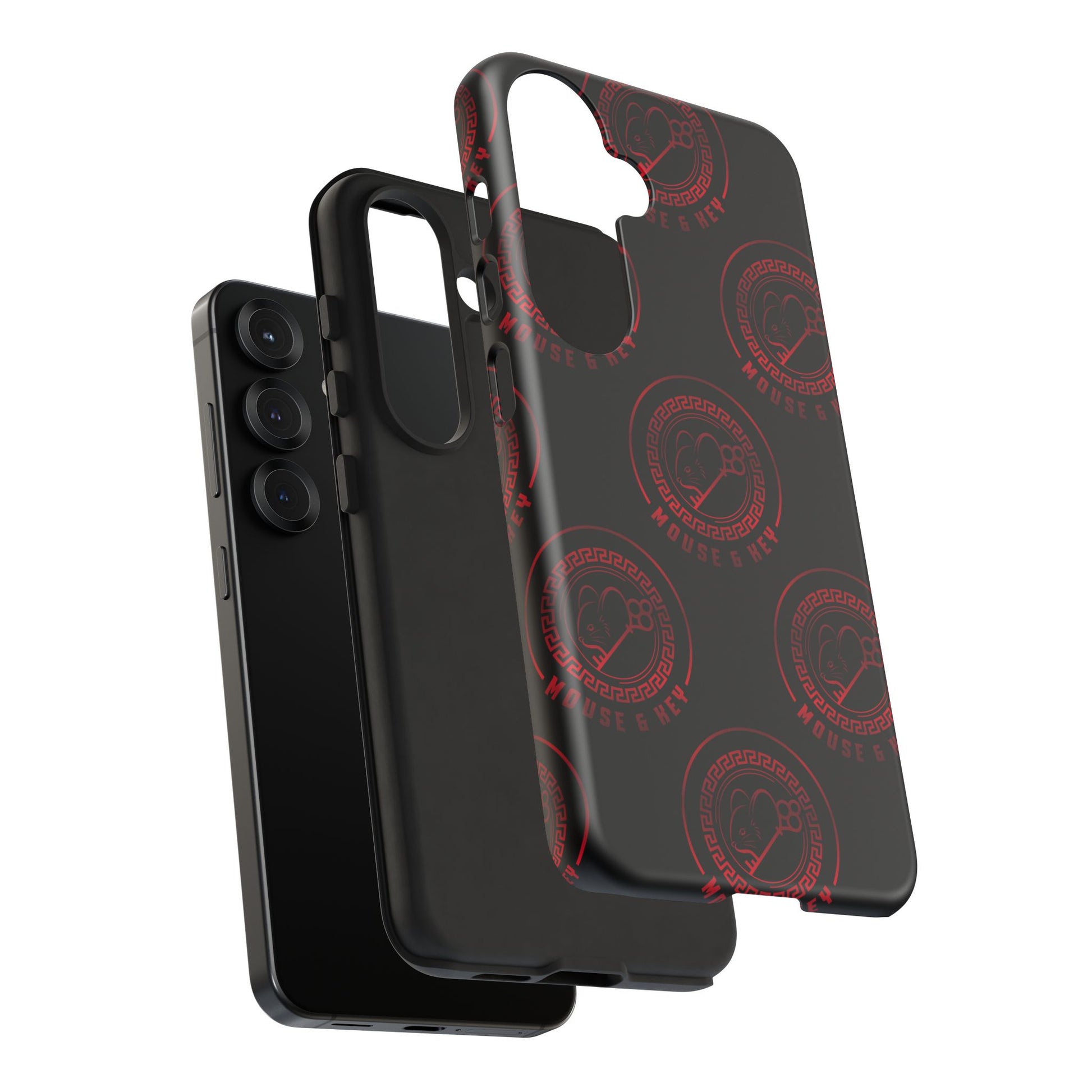 Coque de téléphone — Motif logo M&K à timbre rouge