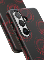 Coque de téléphone — Motif logo M&K à timbre rouge