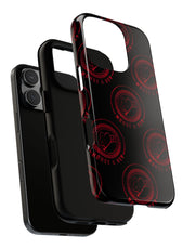 Coque de téléphone — Motif logo M&K à timbre rouge