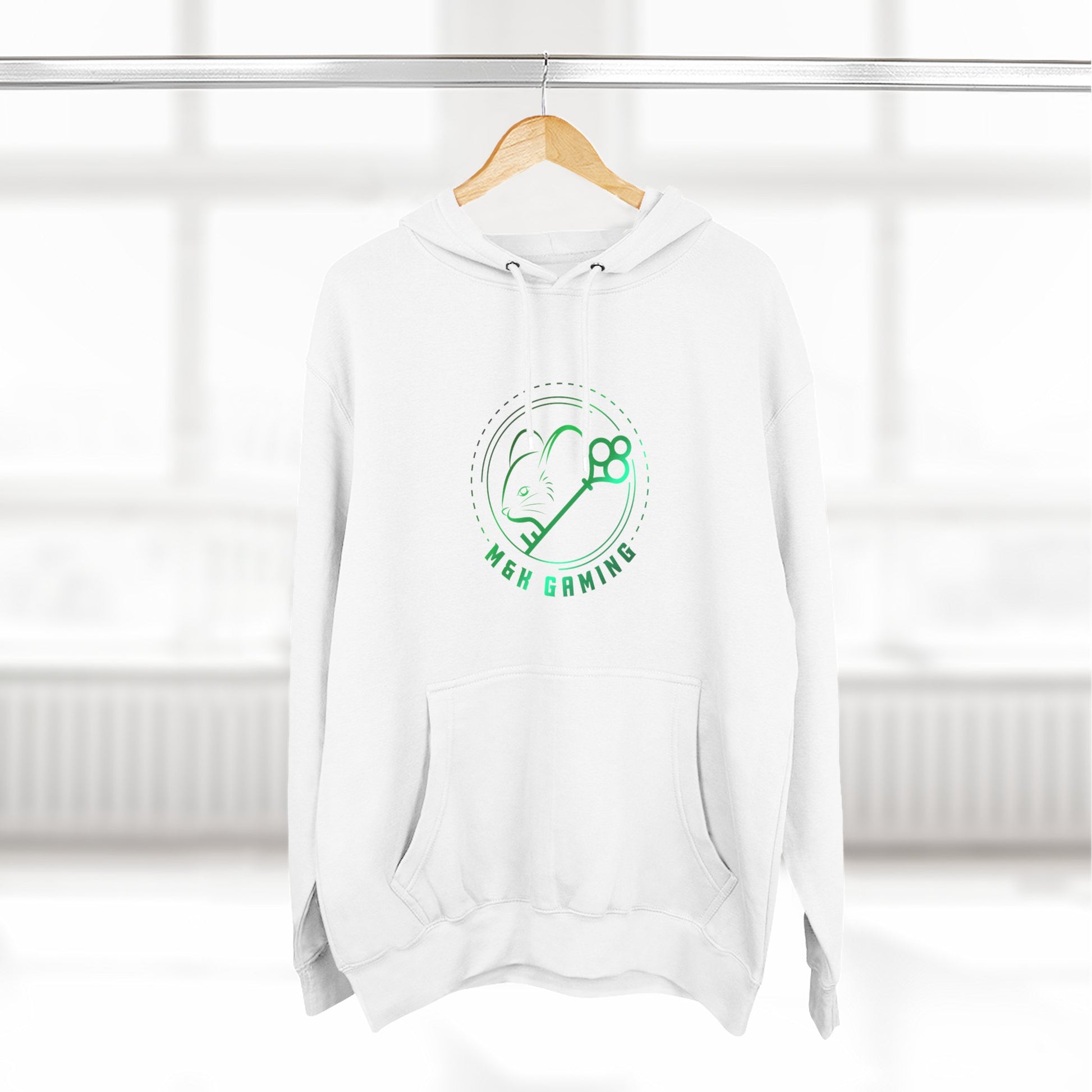 Green M & K Gaming Emblem - Fleece Hoodie