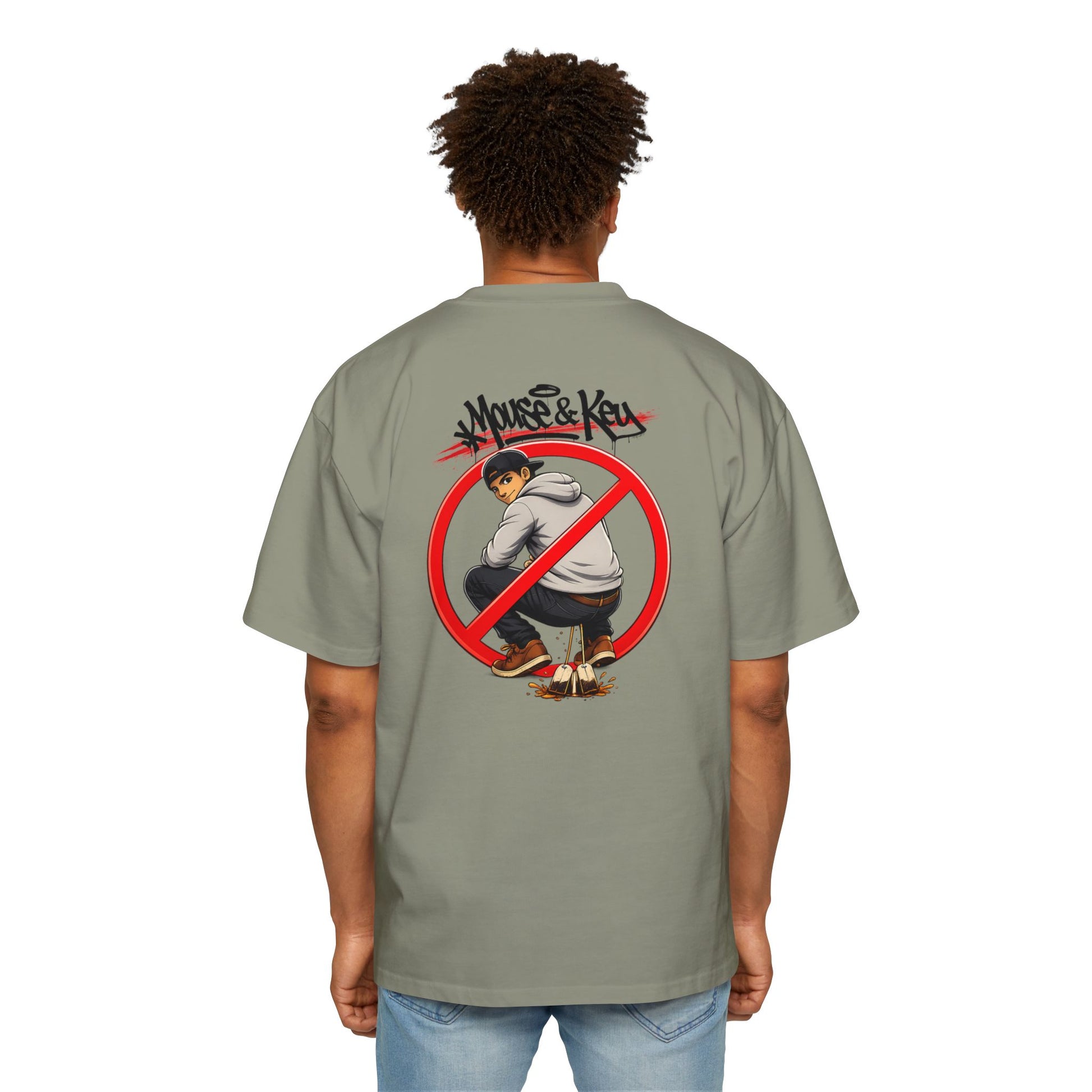 Mouse & Key No Tea Baggin' - Oversized Tee