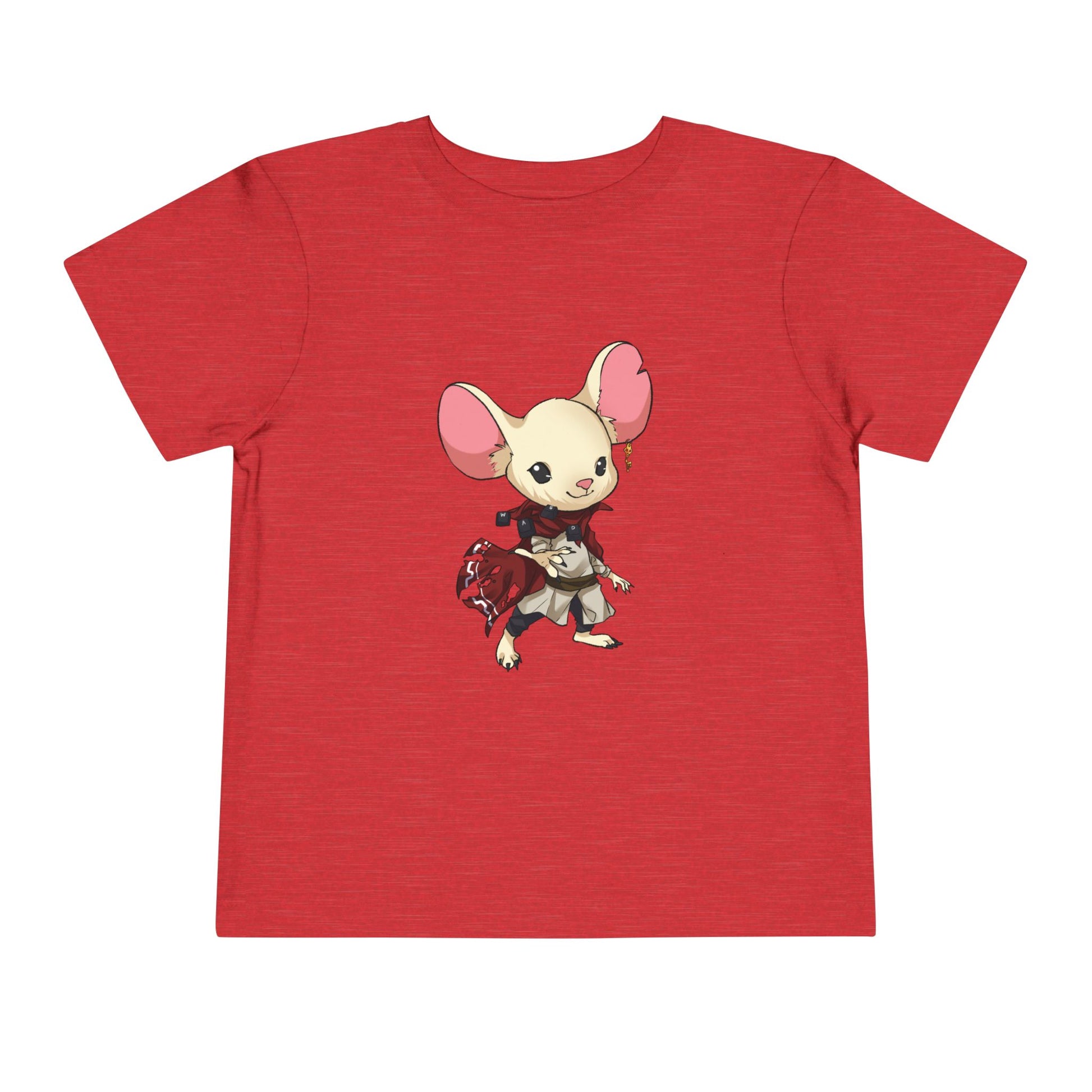 Toddler Tee — Cute Warrior Mouse Graphic Shirt