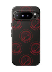 Coque de téléphone — Motif logo M&K à timbre rouge